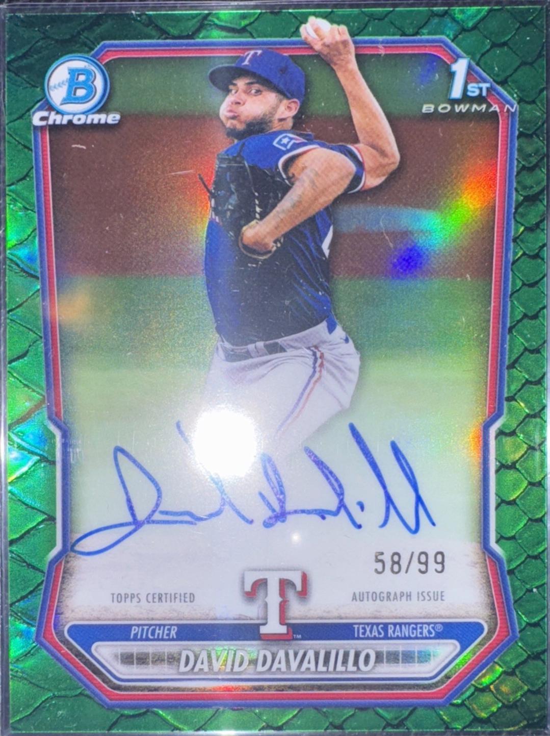 David Davalillo [Green Shimmer Refractor] #CPA-DDA