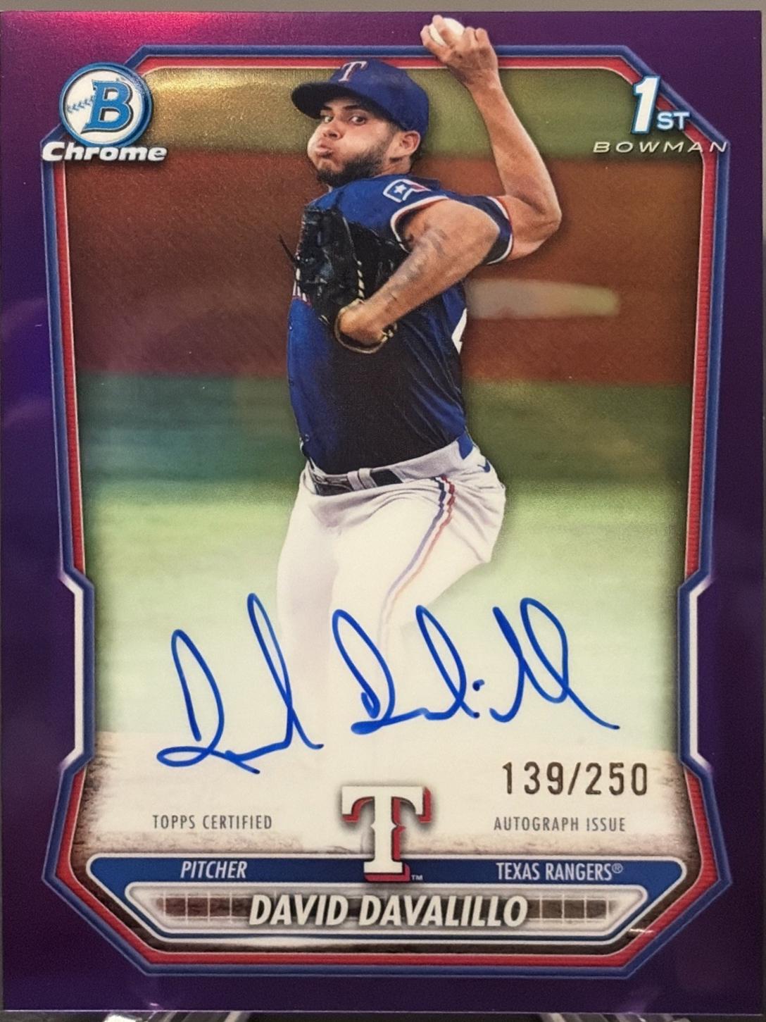 David Davalillo [Purple Refractor] #CPA-DDA