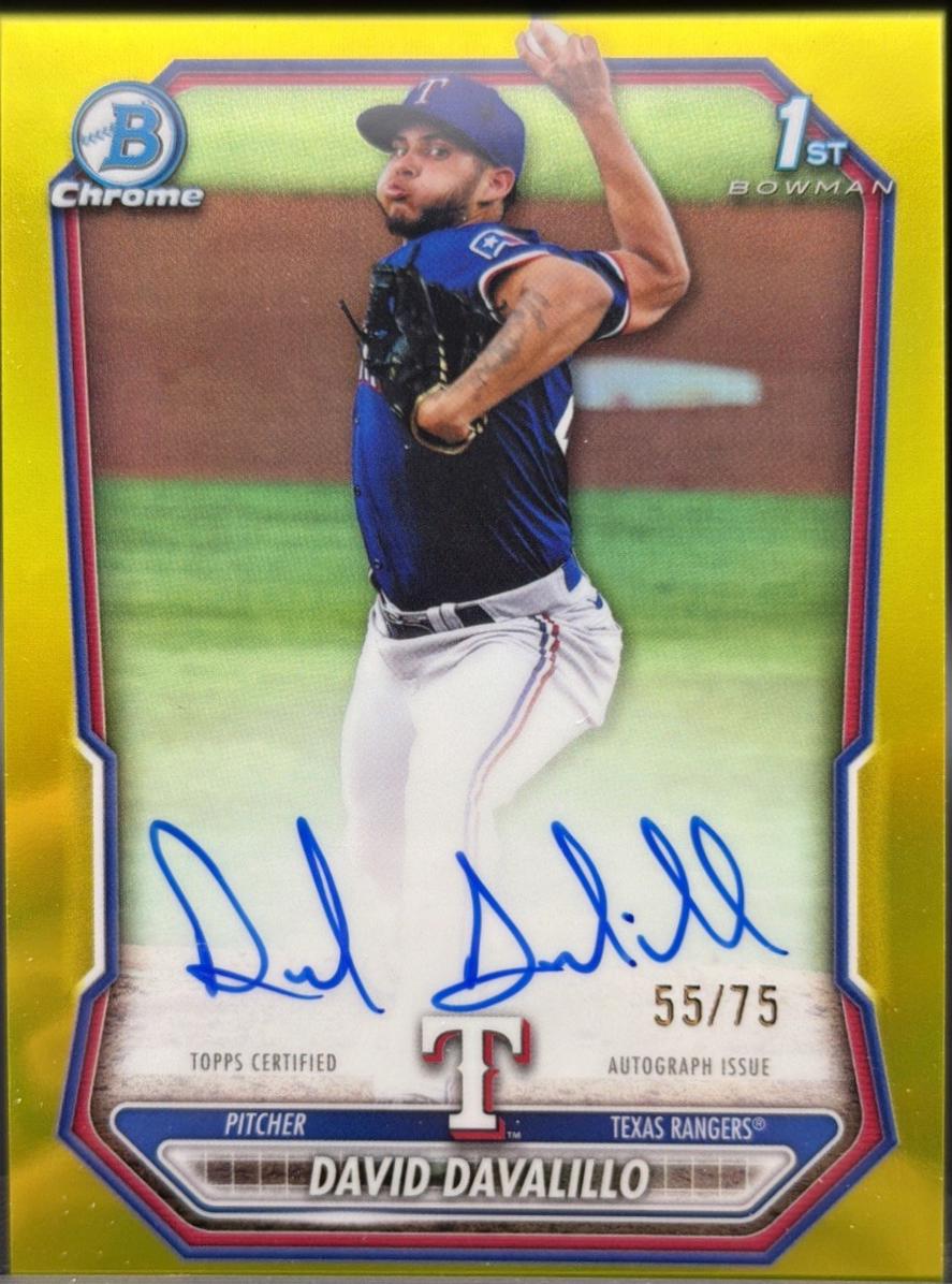 David Davalillo [Yellow Refractor] #CPA-DDA