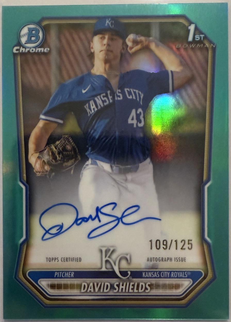 David Shields [Aqua Refractor] #CPA-DSH