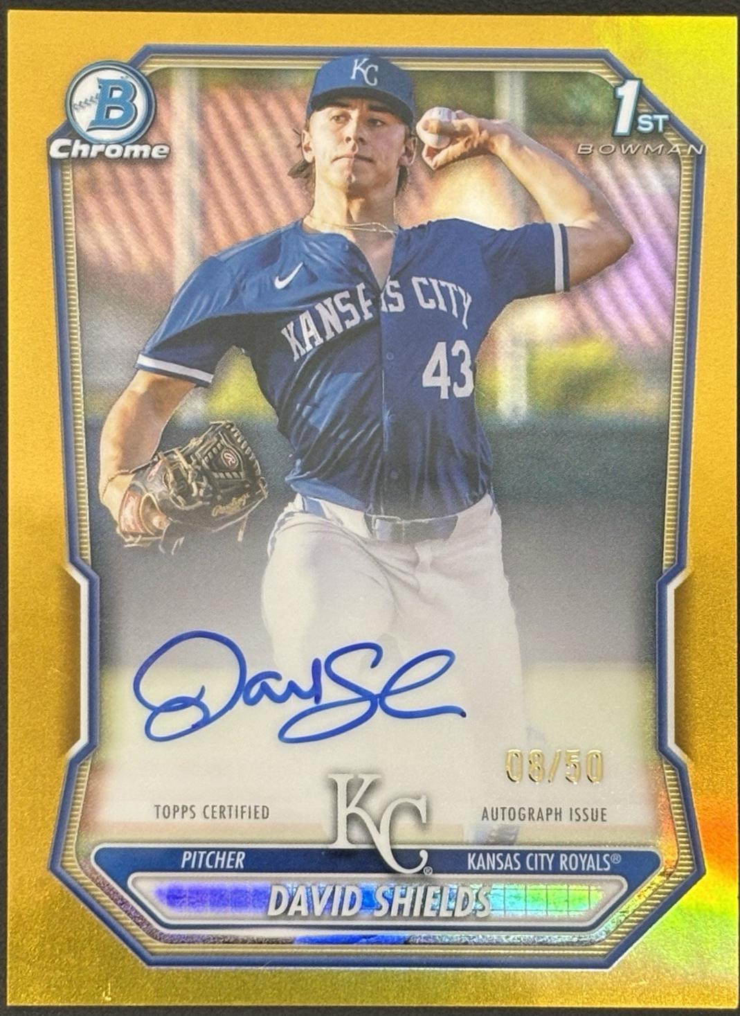 David Shields [Gold Refractor] #CPA-DSH