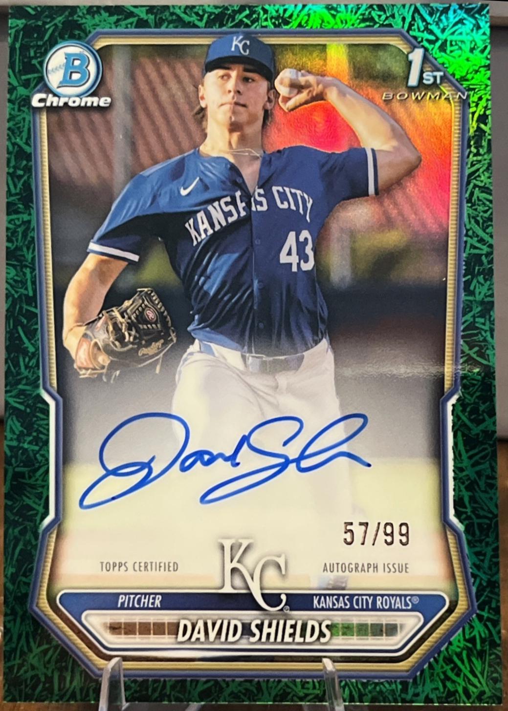David Shields [Green Grass Refractor] #CPA-DSH