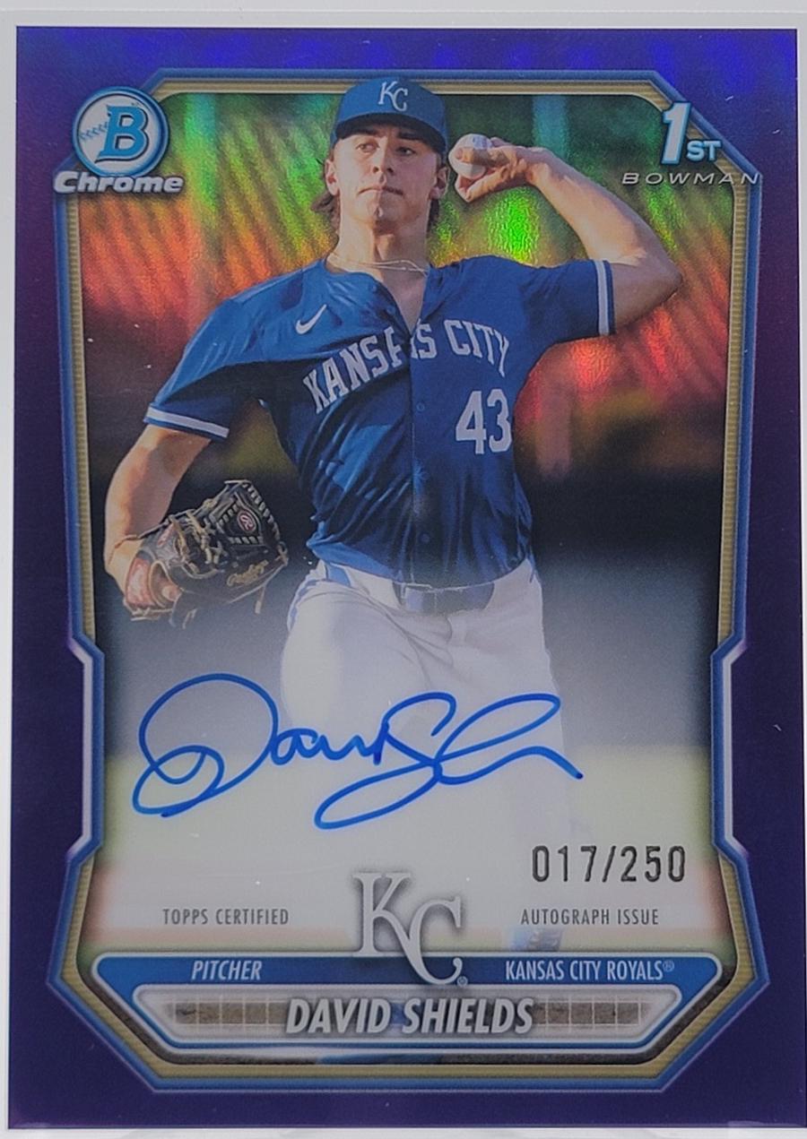 David Shields [Purple Refractor] #CPA-DSH