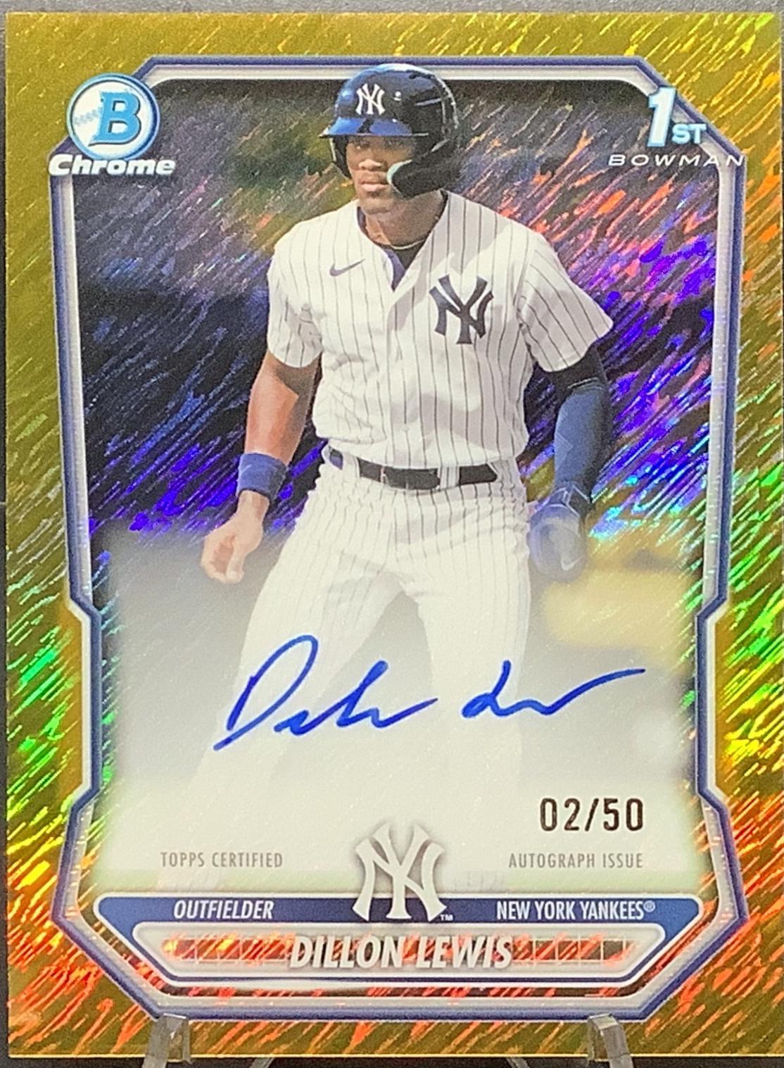 Dillon Lewis [Gold Shimmer Refractor] #CPA-DL