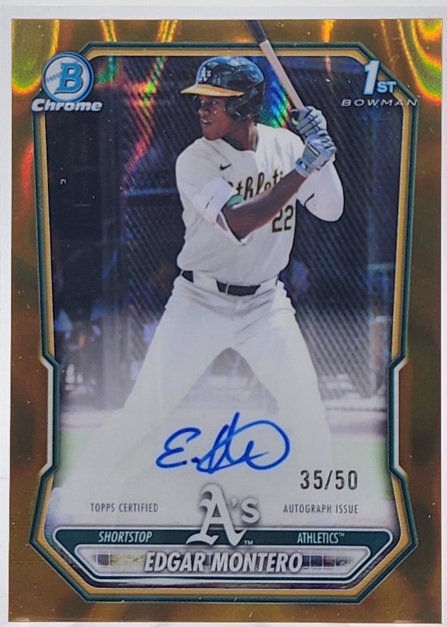 Edgar Montero [Gold Lava Refractor] #CPA-EM