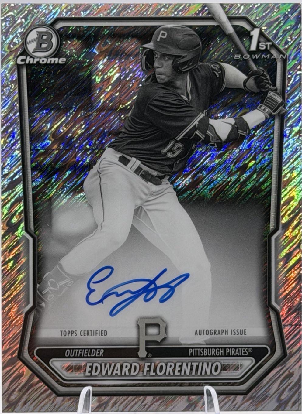 Edward Florentino [Black White Shimmer Refractor] #CPA-EF