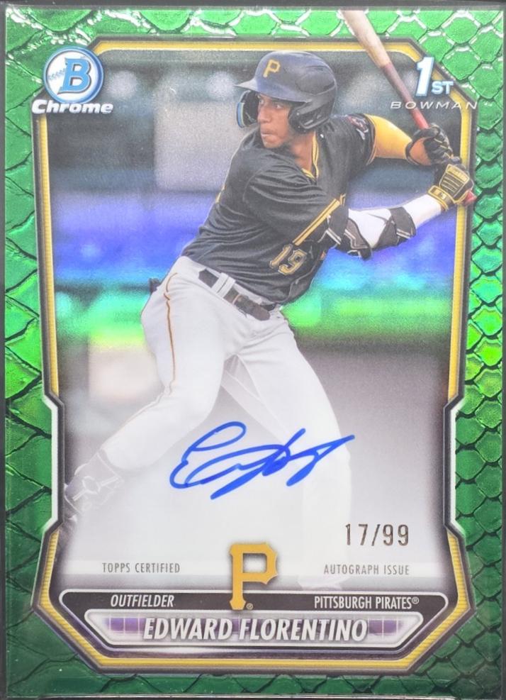 Edward Florentino [Green Reptilian Refractor] #CPA-EF