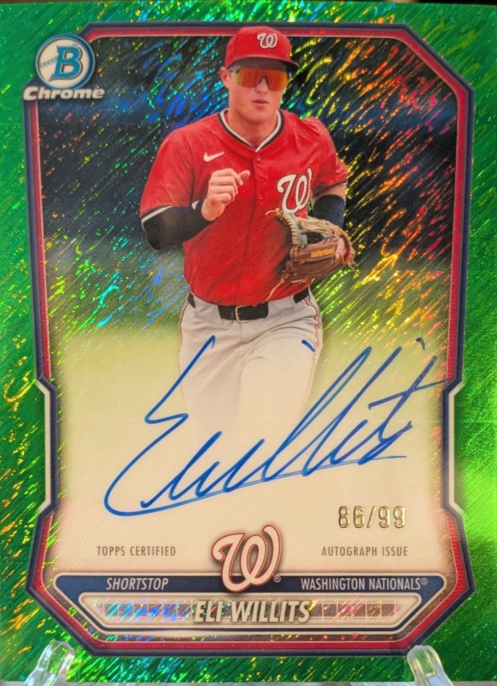 Eli Willits [Green Shimmer Refractor] #CPA-EW