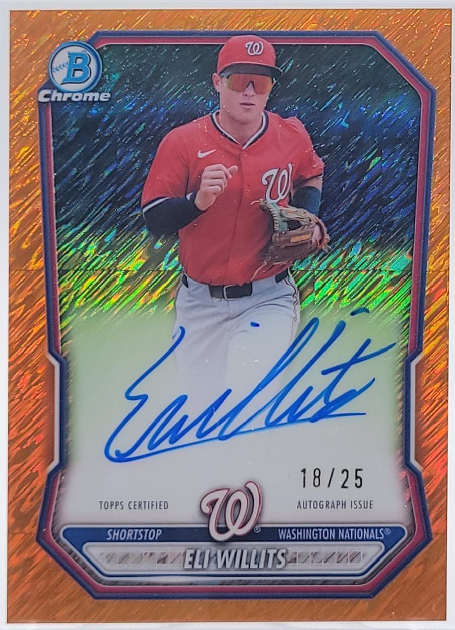 Eli Willits [Orange Shimmer Refractor] #CPA-EW