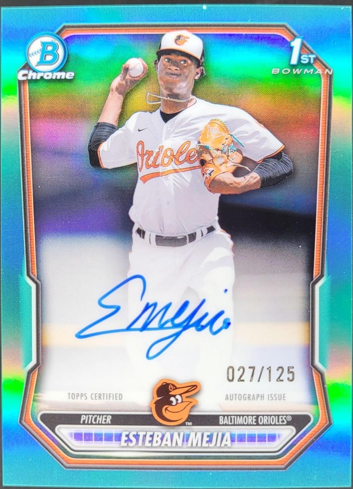 Esteban Mejia [Aqua Refractor] #CPA-EME