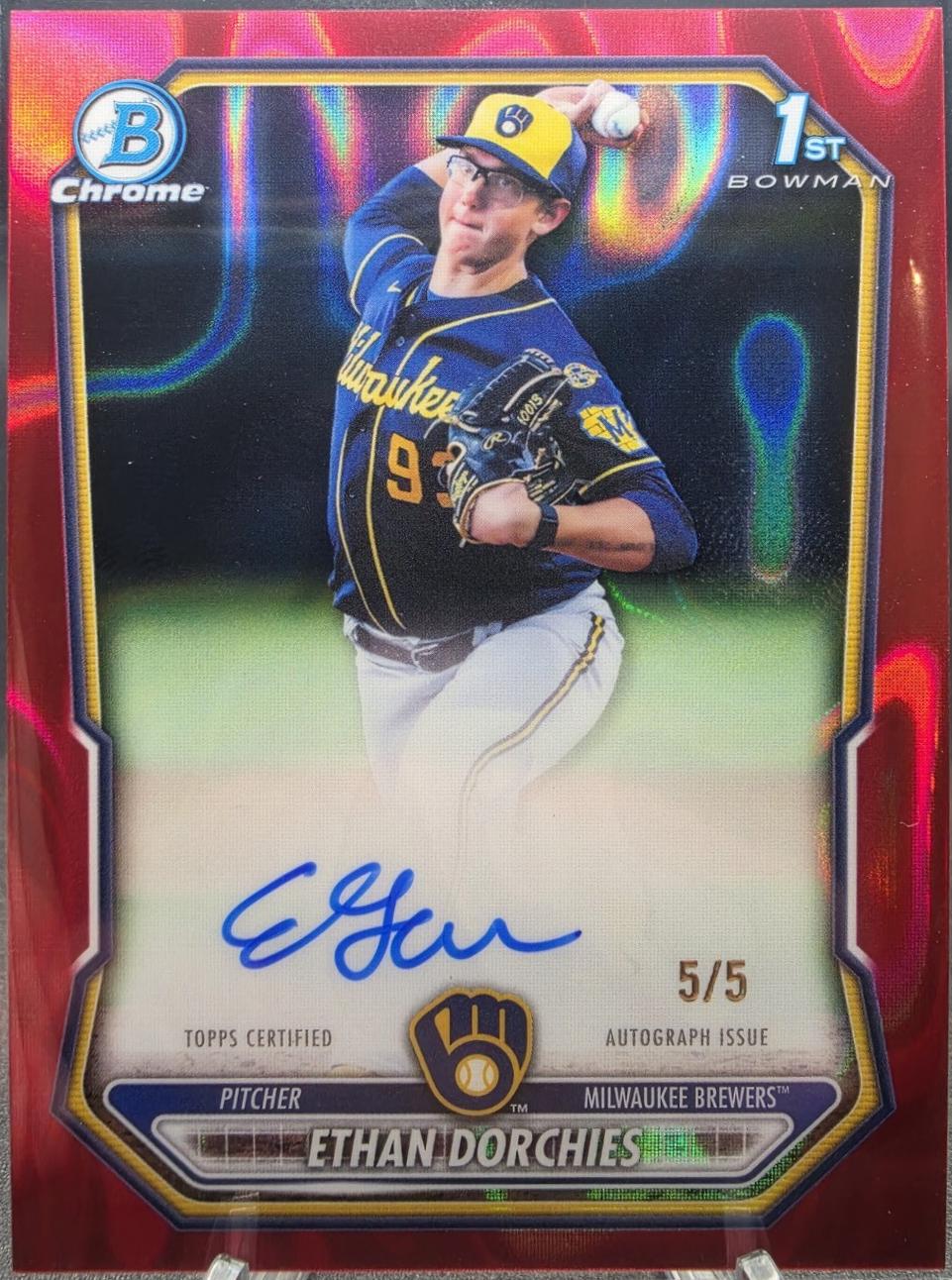 Ethan Dorchies [Red Lava Refractor] #CPA-EDO