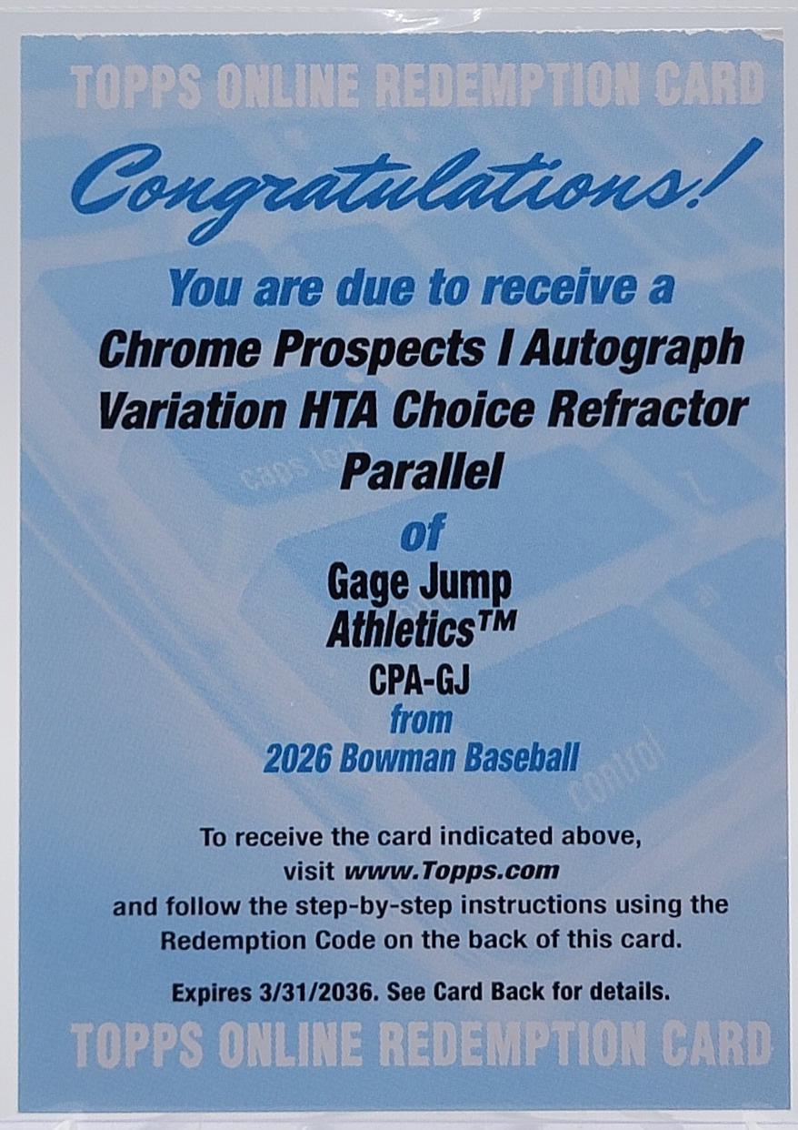 Gage Jump [HTA Choice] #CPA-GJ