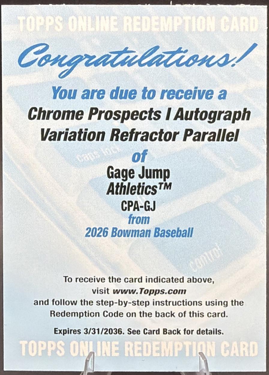 Gage Jump [Refractor] #CPA-GJ