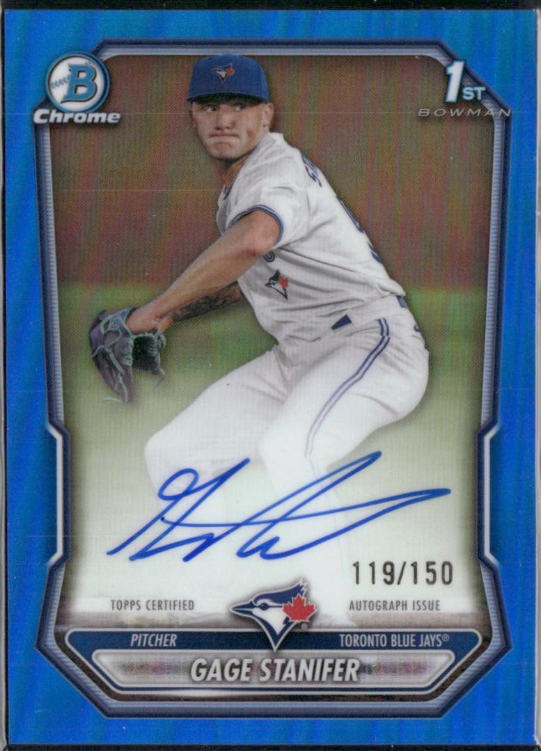 Gage Stanifer [Blue Refractor] #CPA-GS
