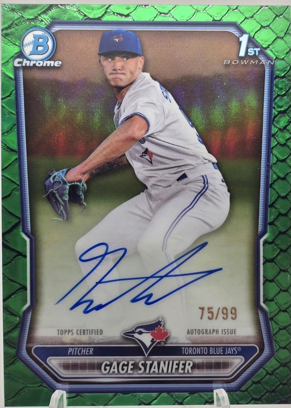 Gage Stanifer [Green Reptilian Refractor] #CPA-GS