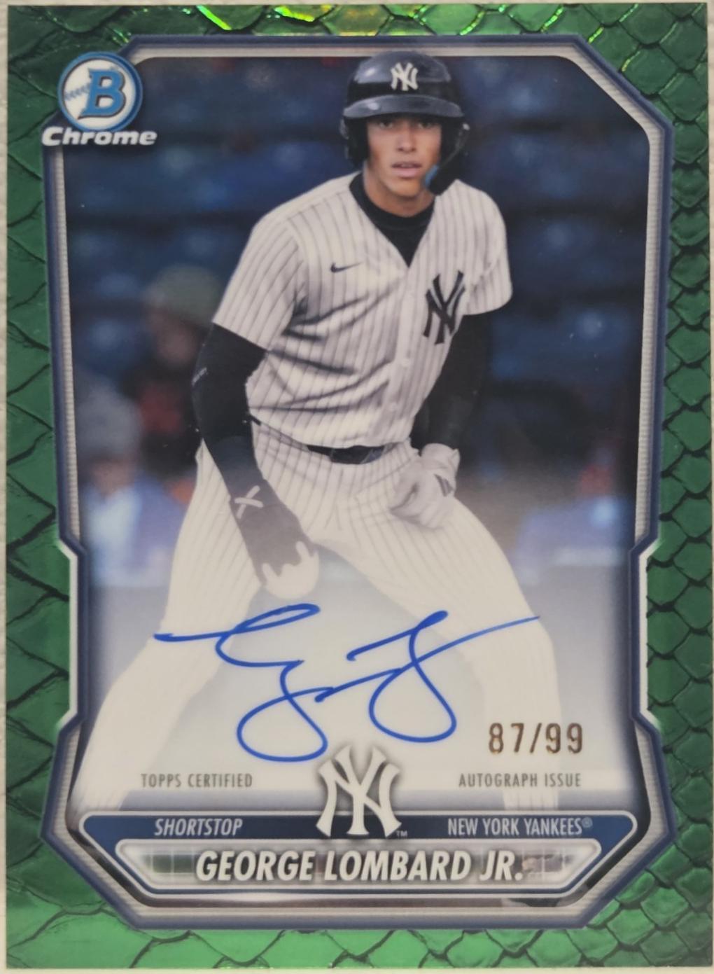 George Lombard Jr. [Green Reptilian Refractor] #CPA-GL