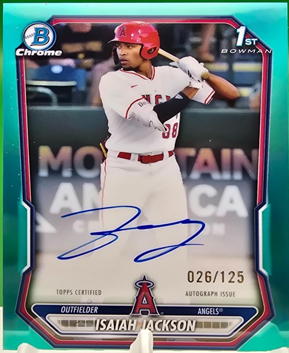 Isaiah Jackson [Aqua Refractor] #CPA-IJ