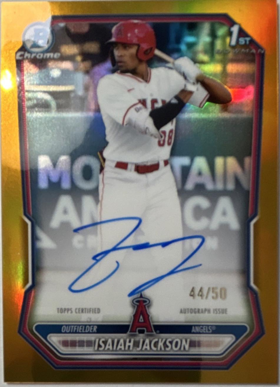 Isaiah Jackson [Gold Refractor] #CPA-IJ