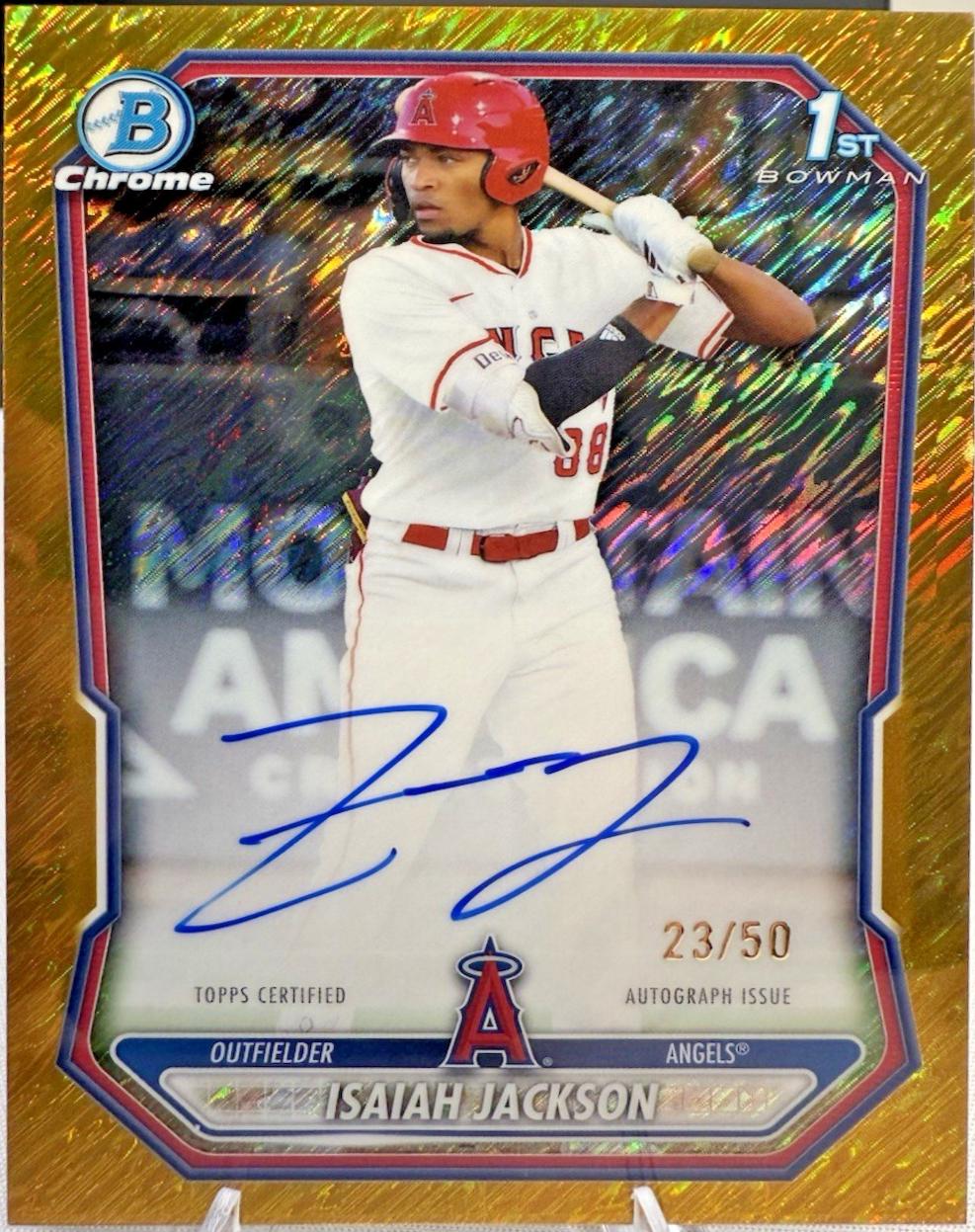 Isaiah Jackson [Gold Shimmer Refractor] #CPA-IJ