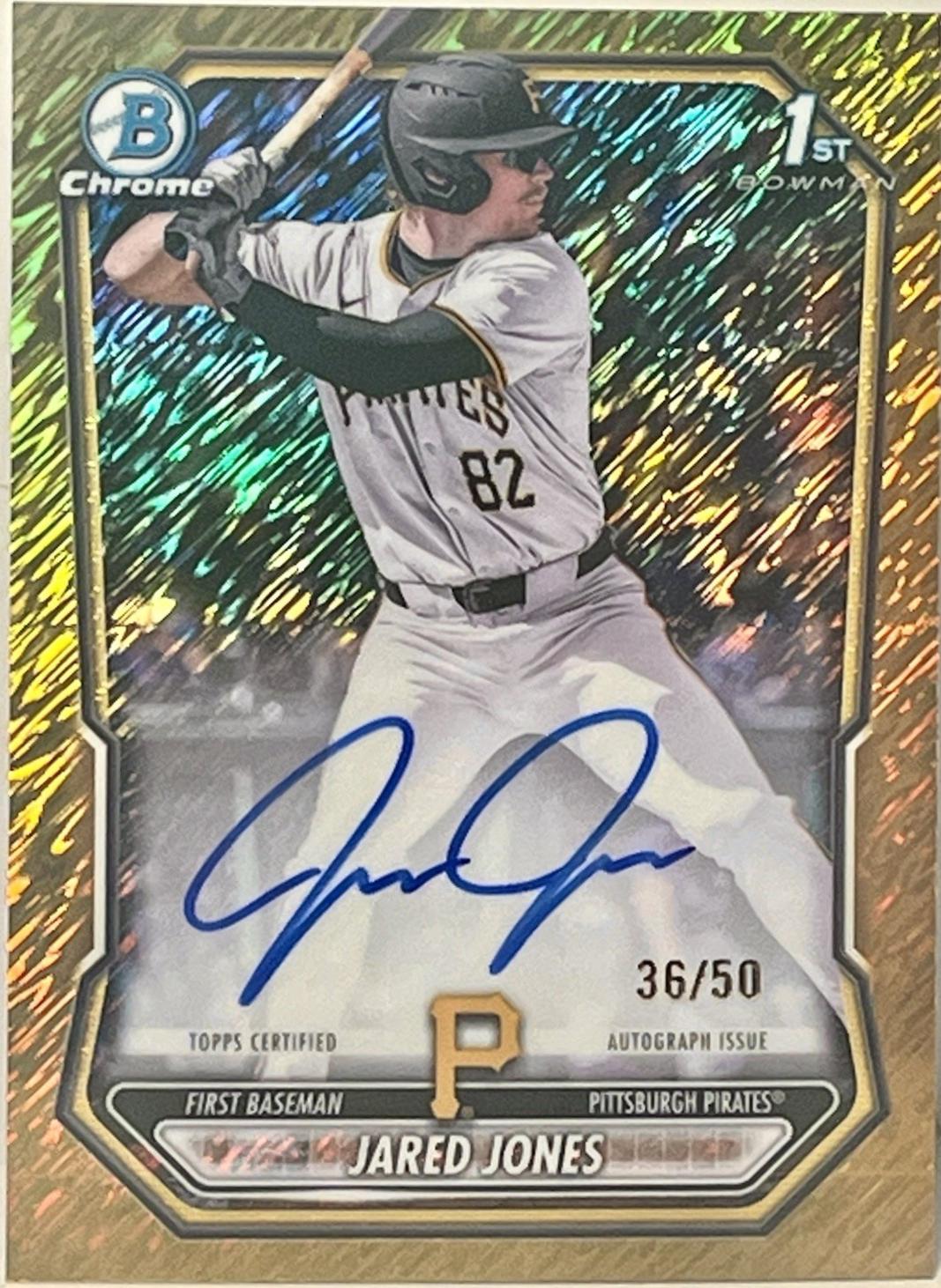 Jared Jones [Gold Shimmer Refractor] #CPA-JJ