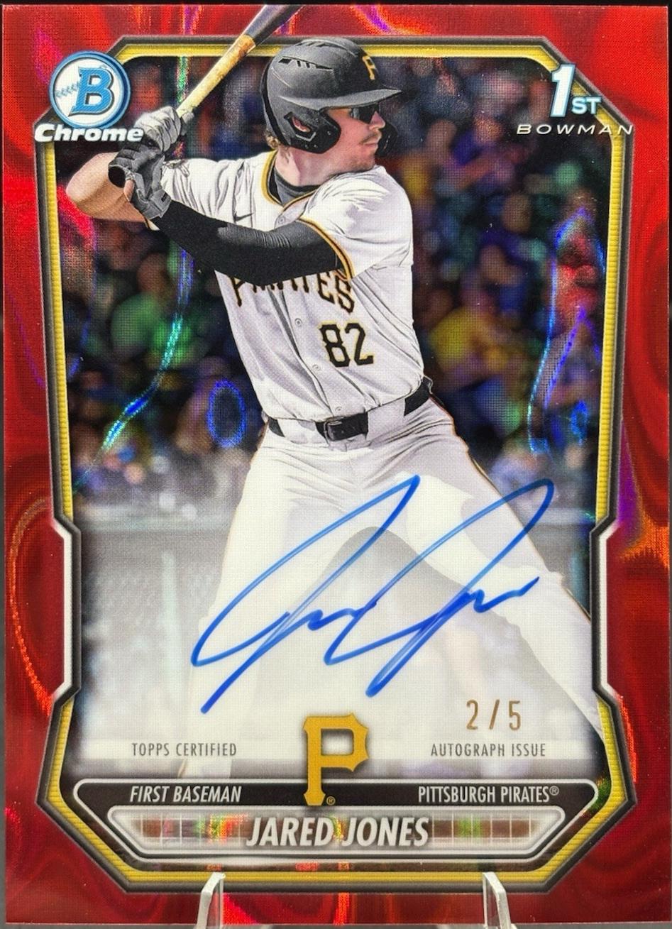 Jared Jones [Red Lava Refractor] #CPA-JJ