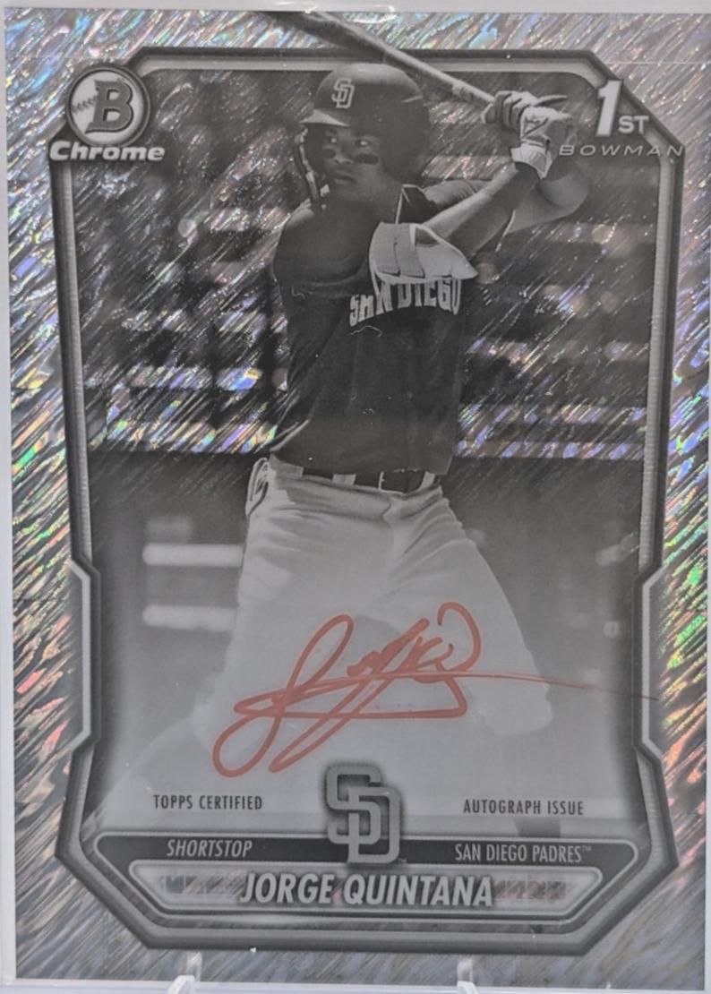 Jorge Quintana [Black White Shimmer Refractor] #CPA-JQ