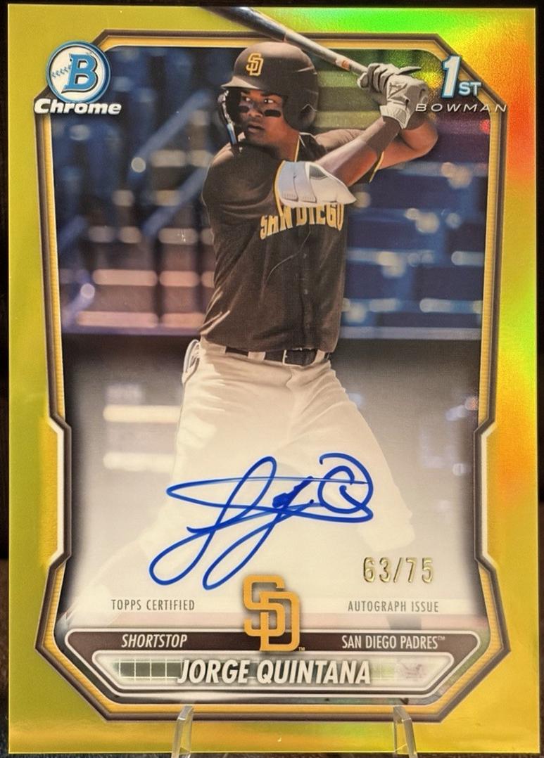 Jorge Quintana [Yellow X-Fractor] #CPA-JQ