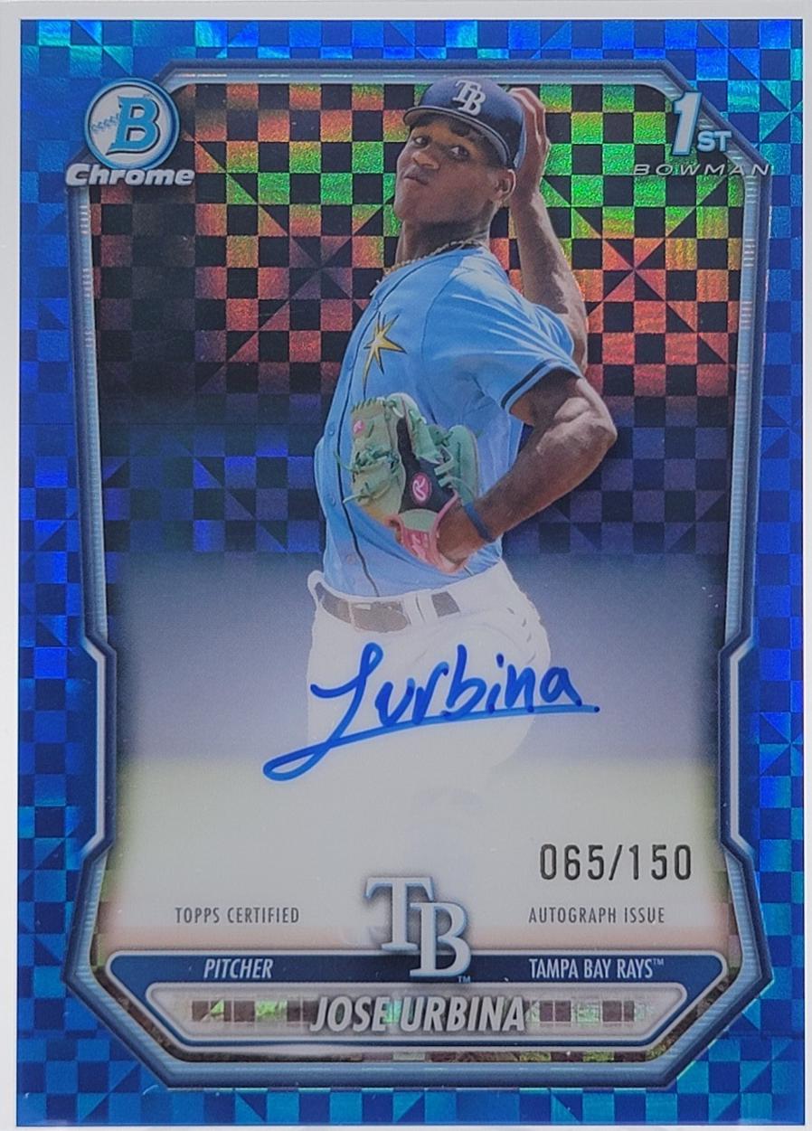 Jose Urbina [Blue X-Fractor] #CPA-JU