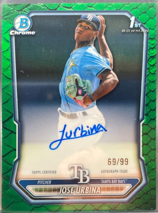 Jose Urbina [Green Reptilian Refractor] #CPA-JU