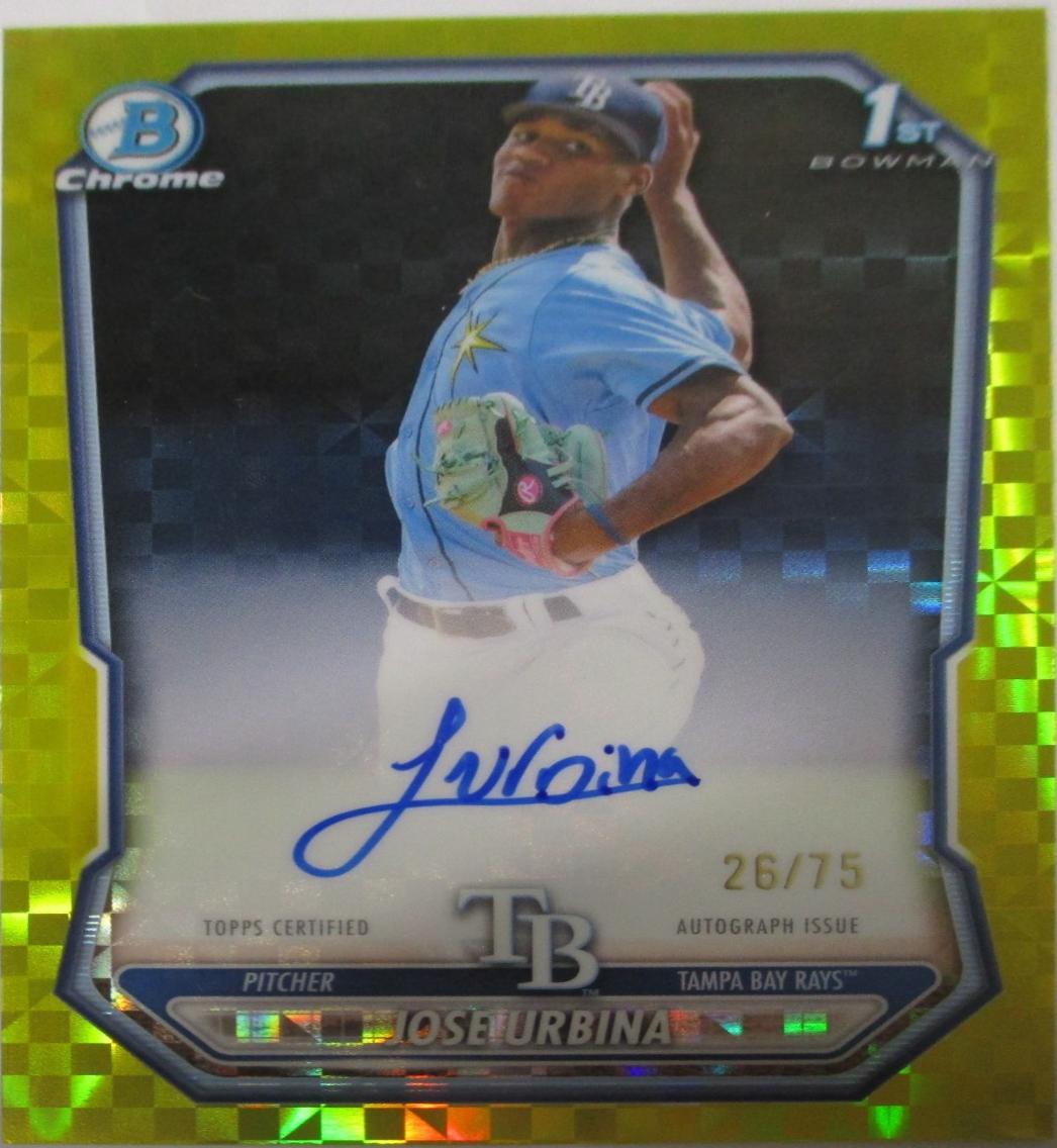 Jose Urbina [Yellow X-Fractor] #CPA-JU