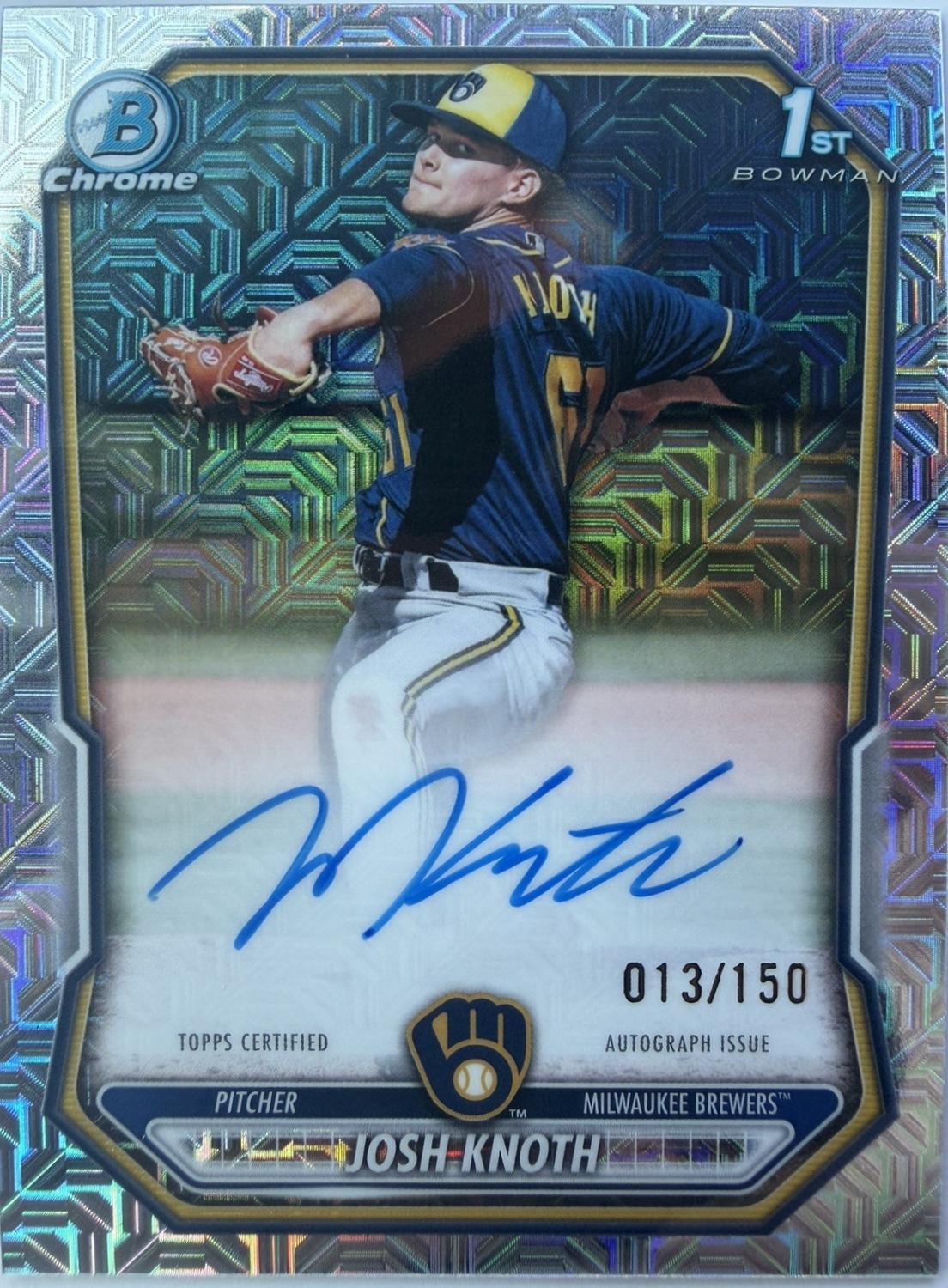 Josh Knoth [Blue Mojo Refractor] #CPA-JK