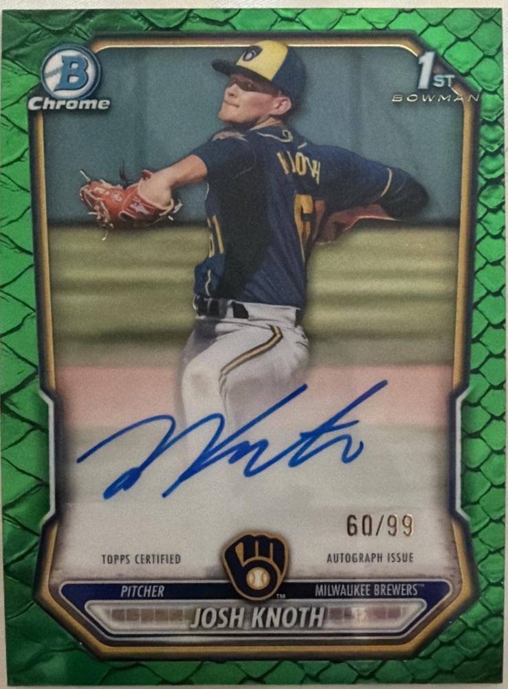 Josh Knoth [Green Reptilian Refractor] #CPA-JK