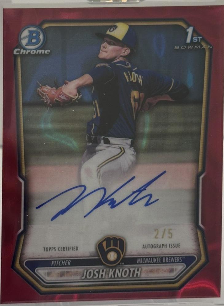 Josh Knoth [Red Lava Refractor] #CPA-JK