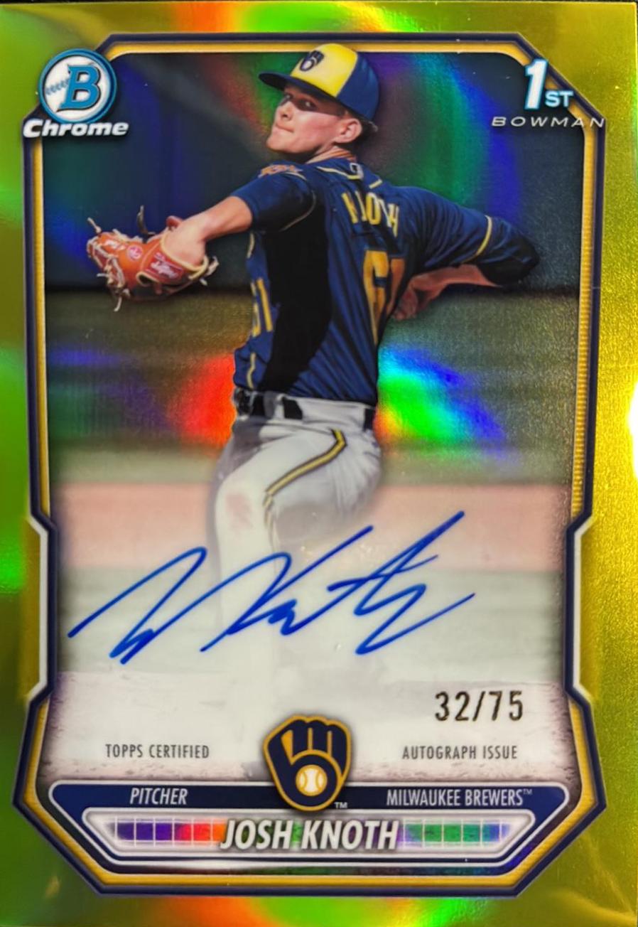 Josh Knoth [Yellow Refractor] #CPA-JK