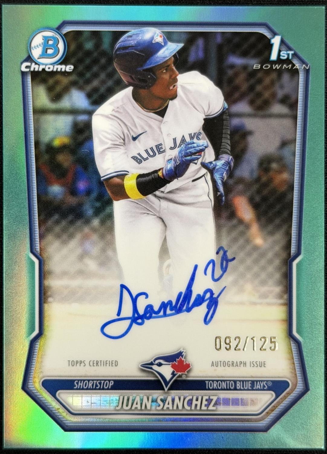 Juan Sanchez [Aqua Refractor] #CPA-JS