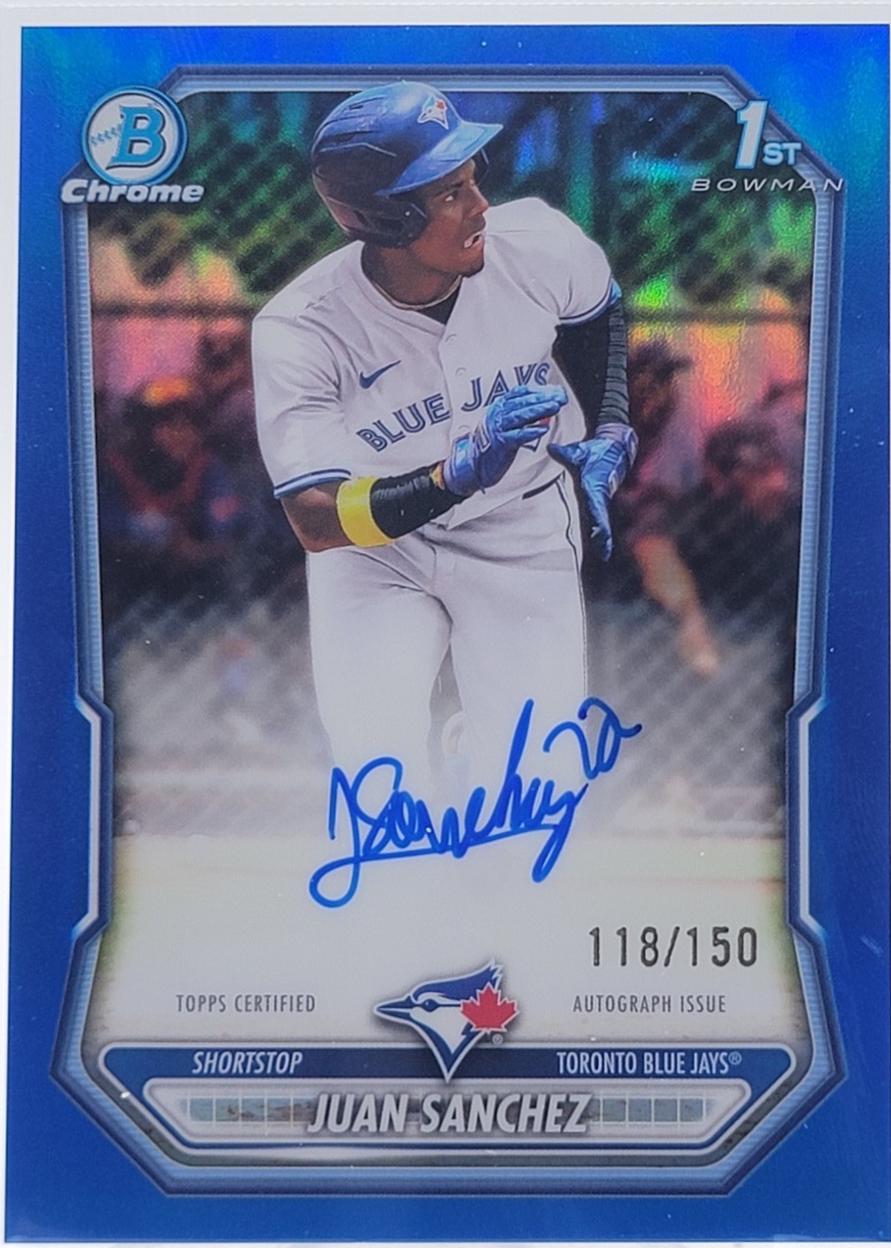 Juan Sanchez [Blue Refractor] #CPA-JS