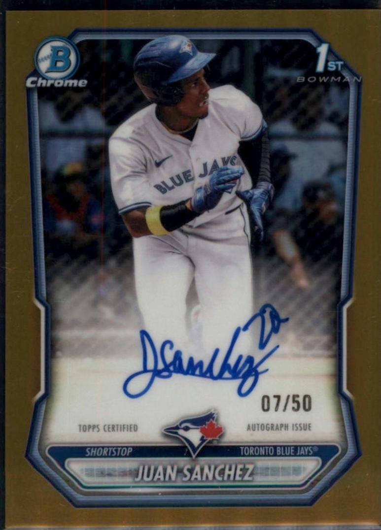 Juan Sanchez [Gold Refractor] #CPA-JS