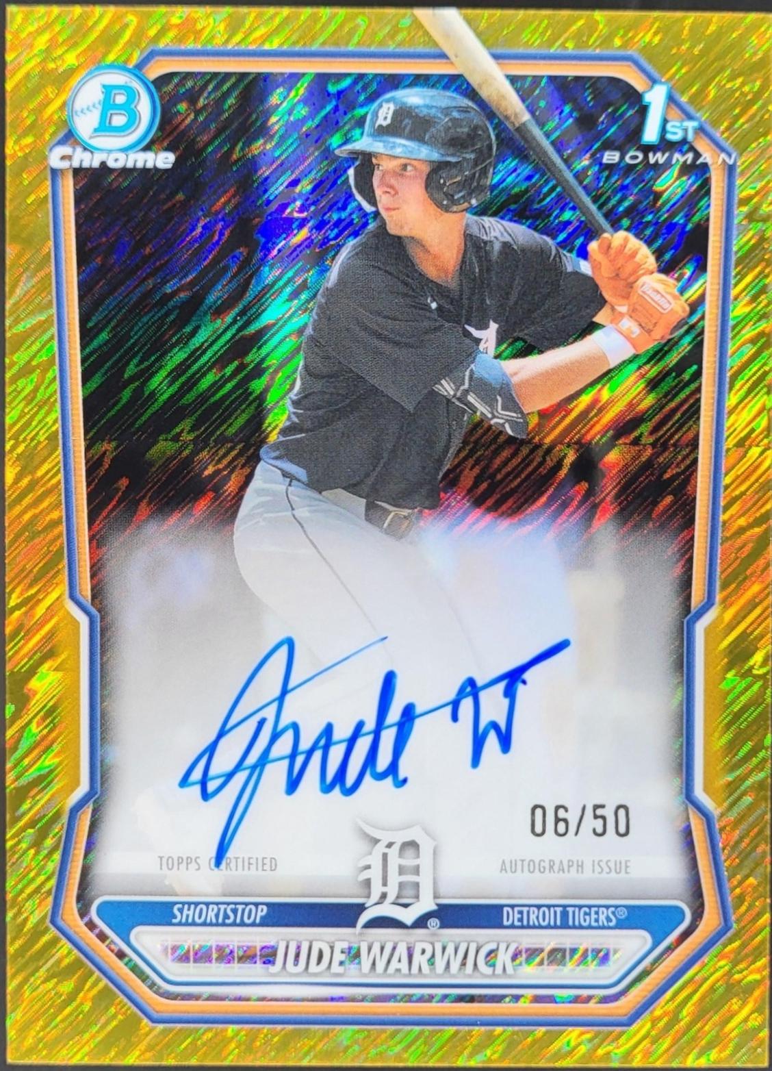 Jude Warwick [Gold Shimmer Refractor] #CPA-JW