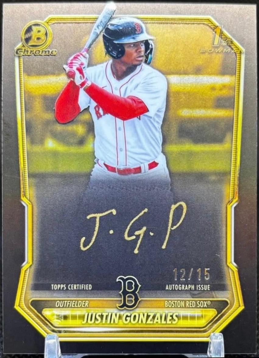 Justin Gonzales [Gold Ink] #CPA-JG