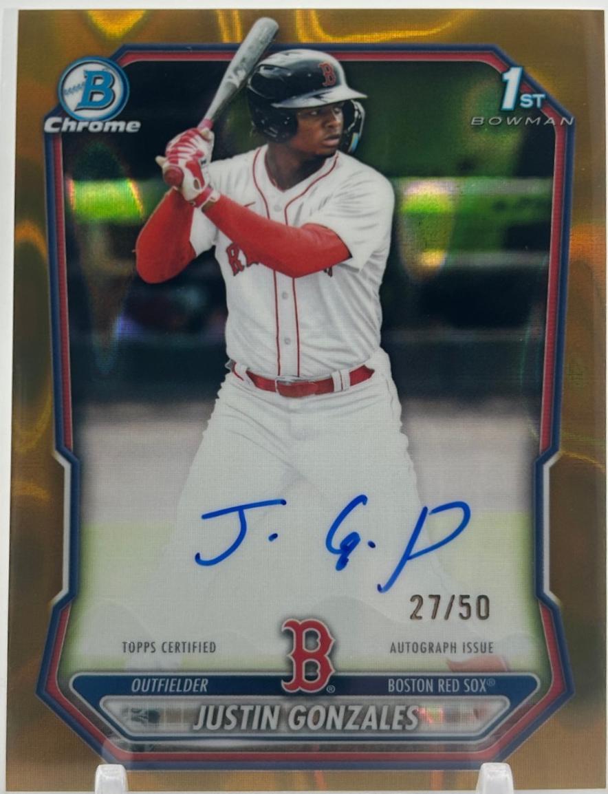 Justin Gonzales [Gold Lava Refractor] #CPA-JG