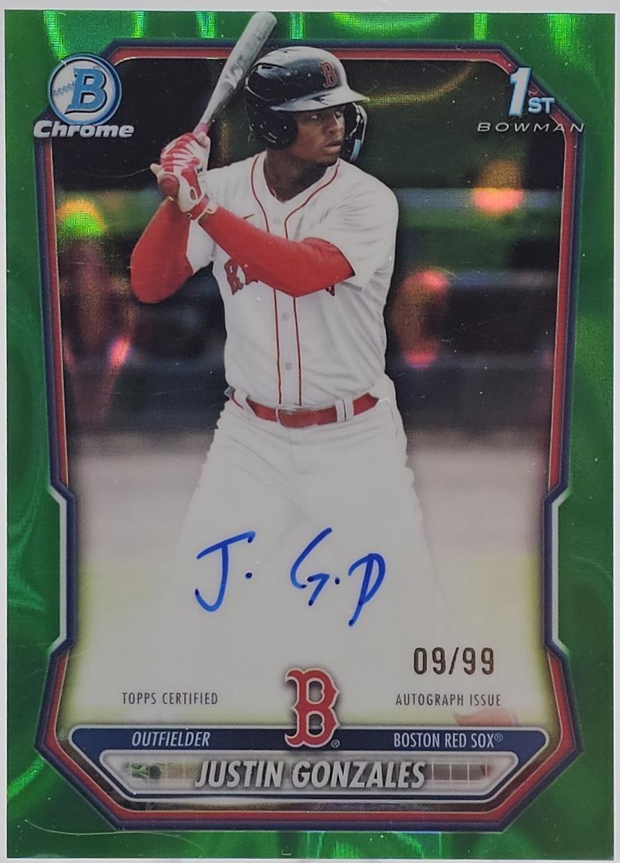 Justin Gonzales [Green Lava Refractor] #CPA-JG