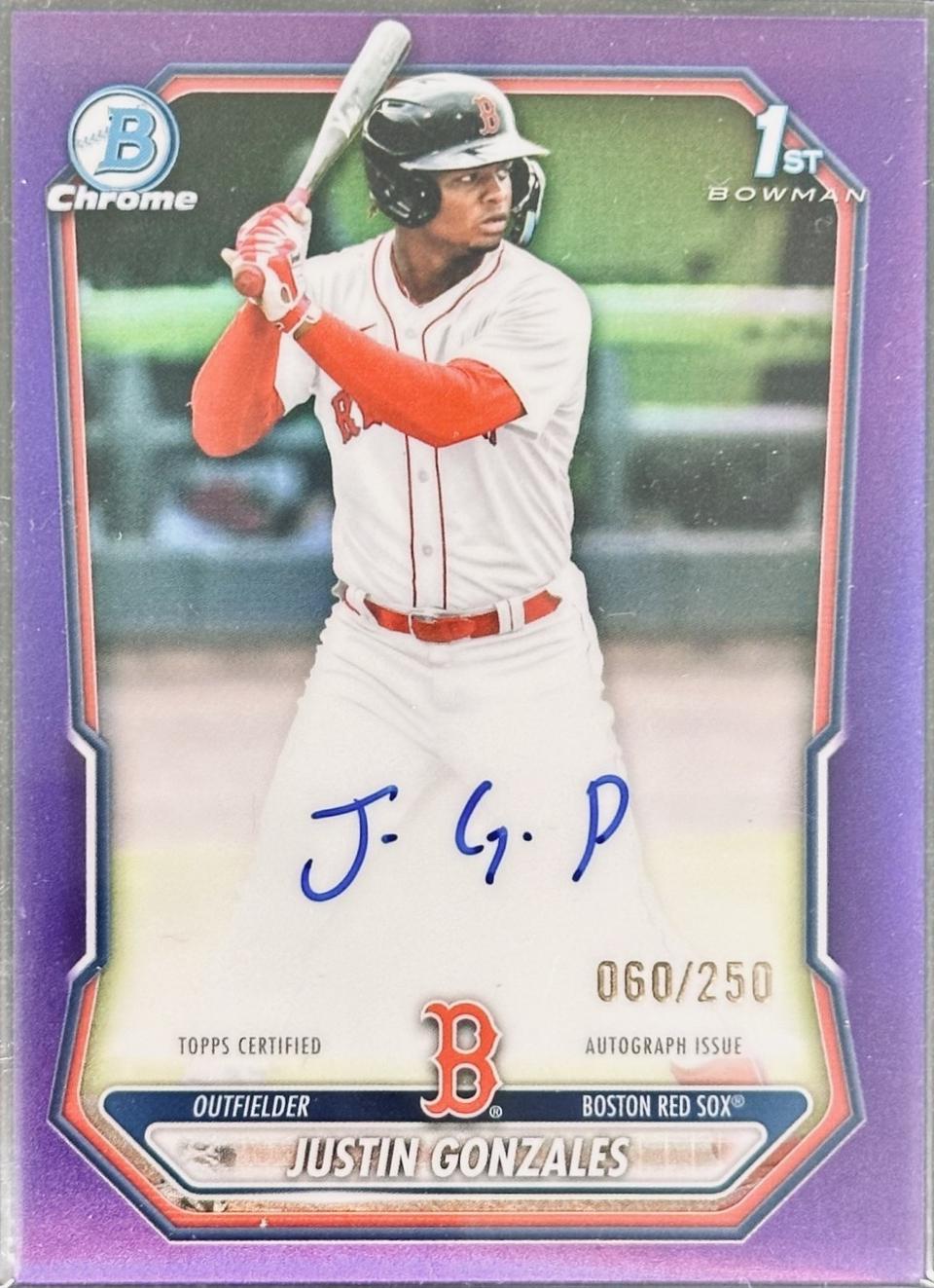 Justin Gonzales [Purple Refractor] #CPA-JG