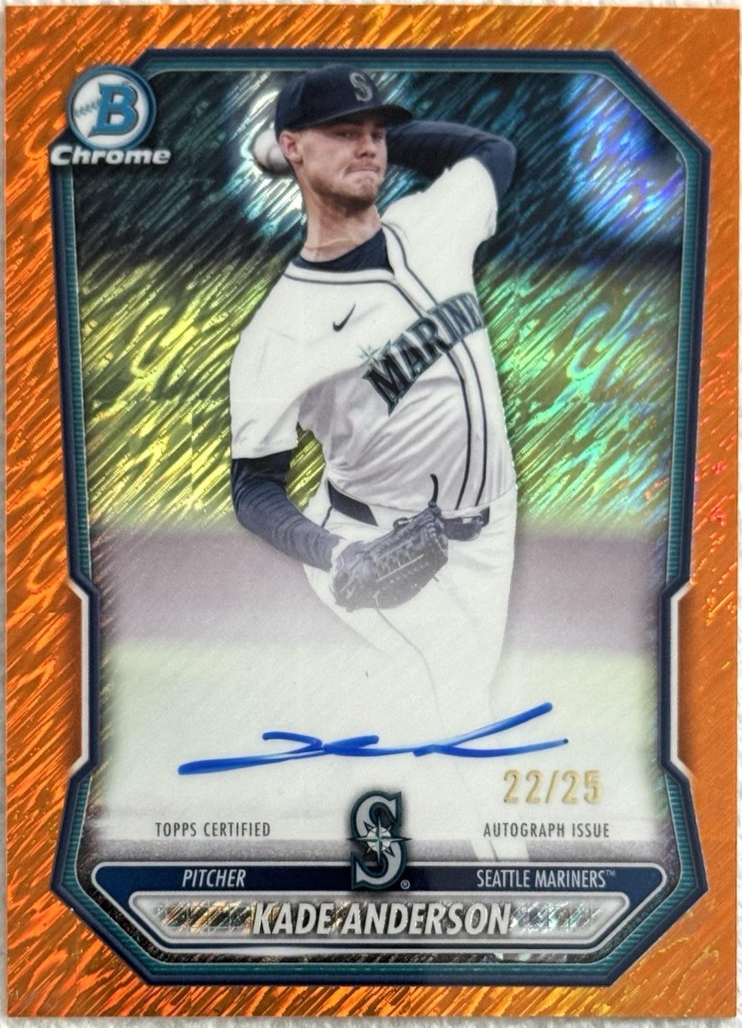 Kade Anderson [Orange Shimmer Refractor] #CPA-KAN