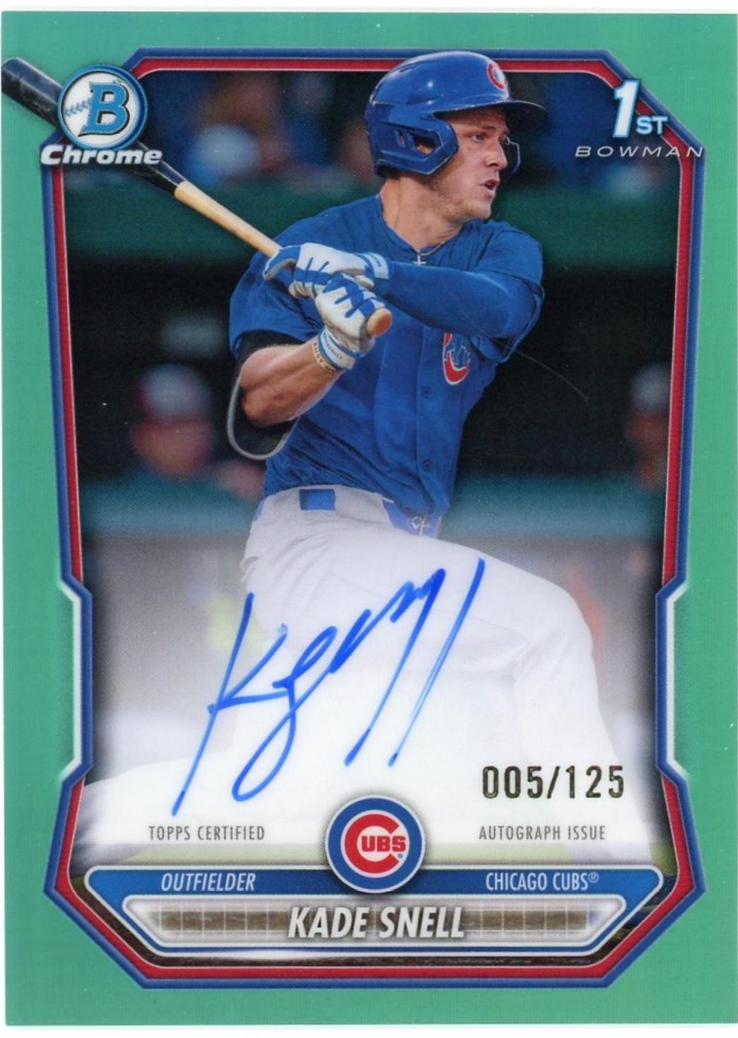 Kade Snell [Aqua Refractor] #CPA-KSN