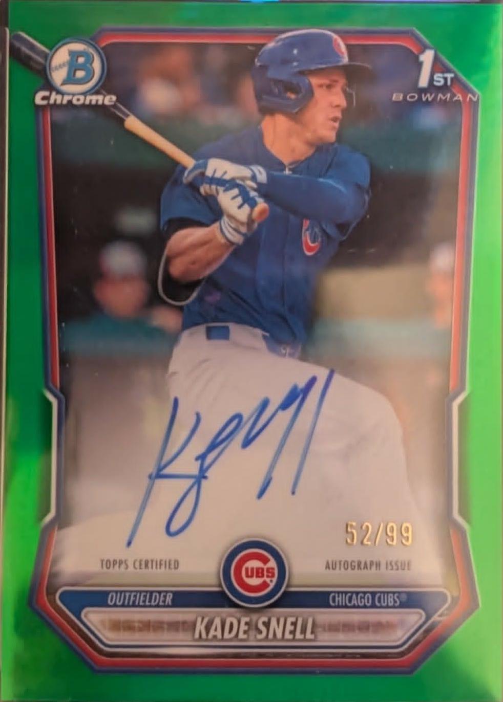 Kade Snell [Green Refractor] #CPA-KSN