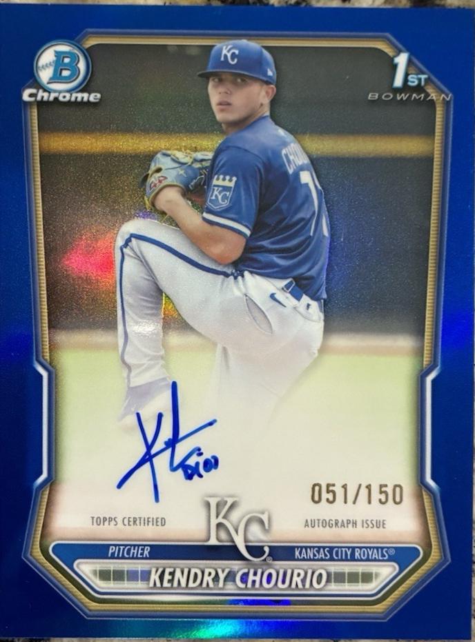 Kendry Chourio [Blue Refractor] #CPA-KC