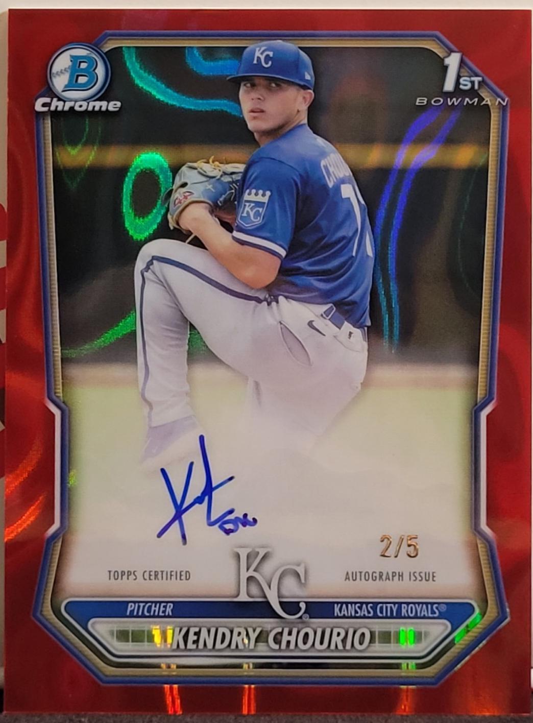Kendry Chourio [Red Lava Refractor] #CPA-KC