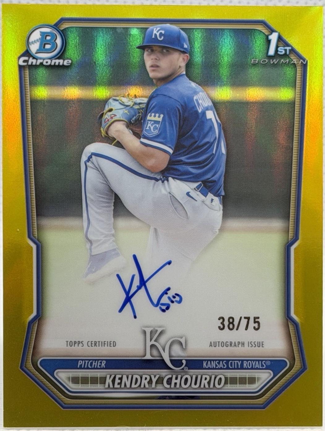 Kendry Chourio [Yellow Refractor] #CPA-KC