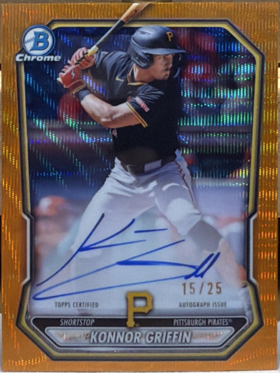 Konnor Griffin [Orange Shimmer Refractor] #CPA-KG
