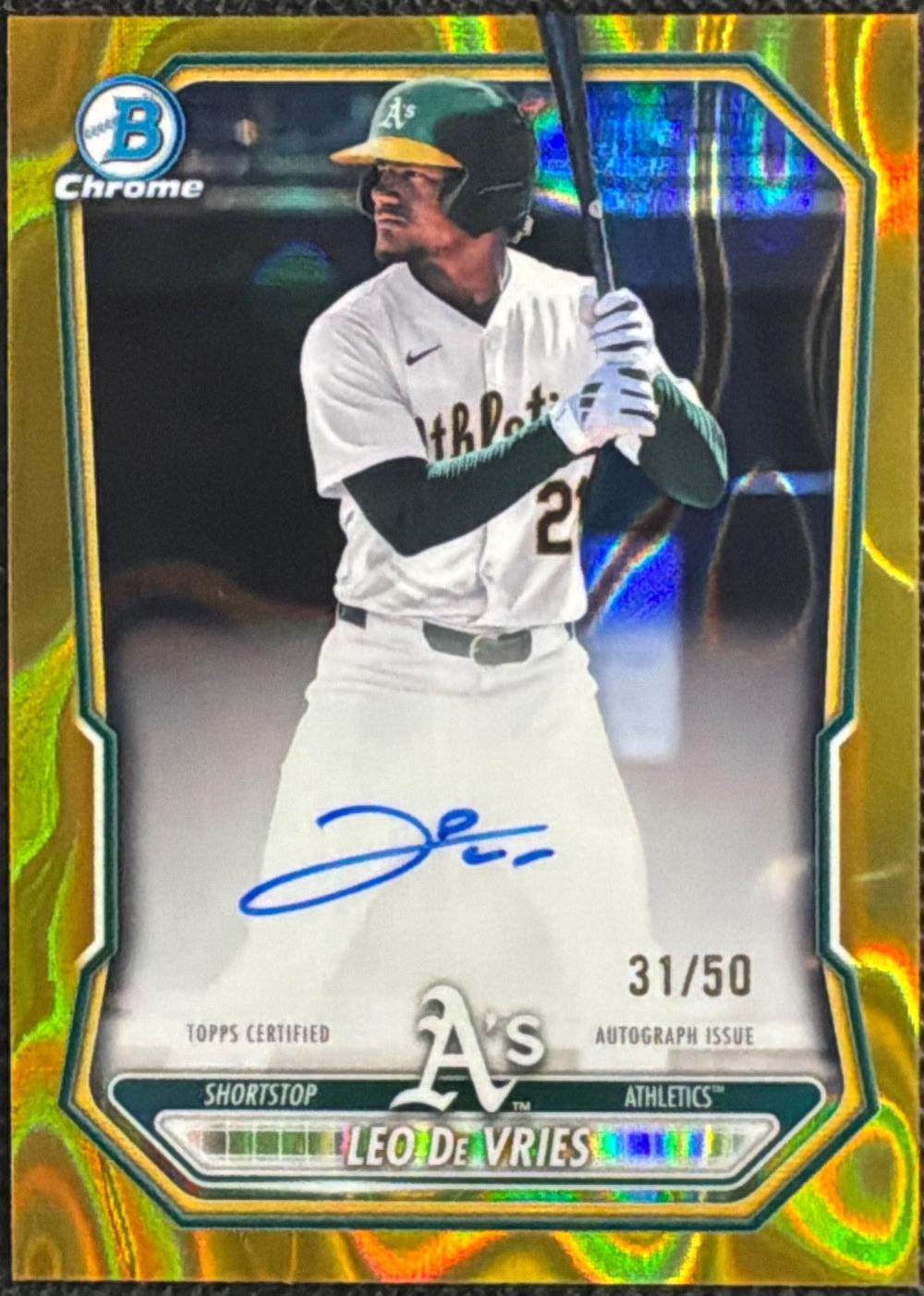 Leo De Vries [Gold Lava Refractor] #CPA-LDE
